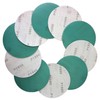Oslong Green Film 6-Inch Hook and Loop Sanding Disks 10-Pack