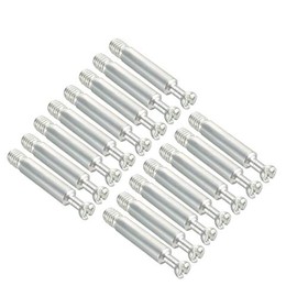 uxcell Furniture Connecting Fitting 6mm Dia Thread Bolts Dowels Screws 15 Pcs