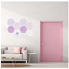 LAJAR 8 Pcs Hexagon Felt Bulletin Board Tiles, Self Adhesive
