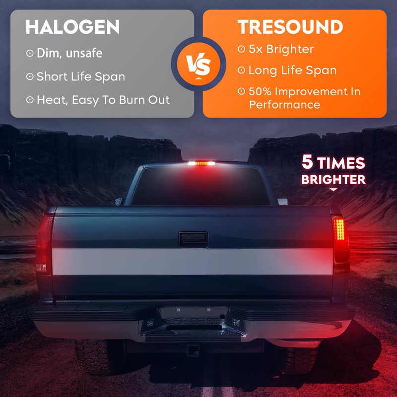 Tresound Tail Light + 3rd Third Brake Cargo Lamp for