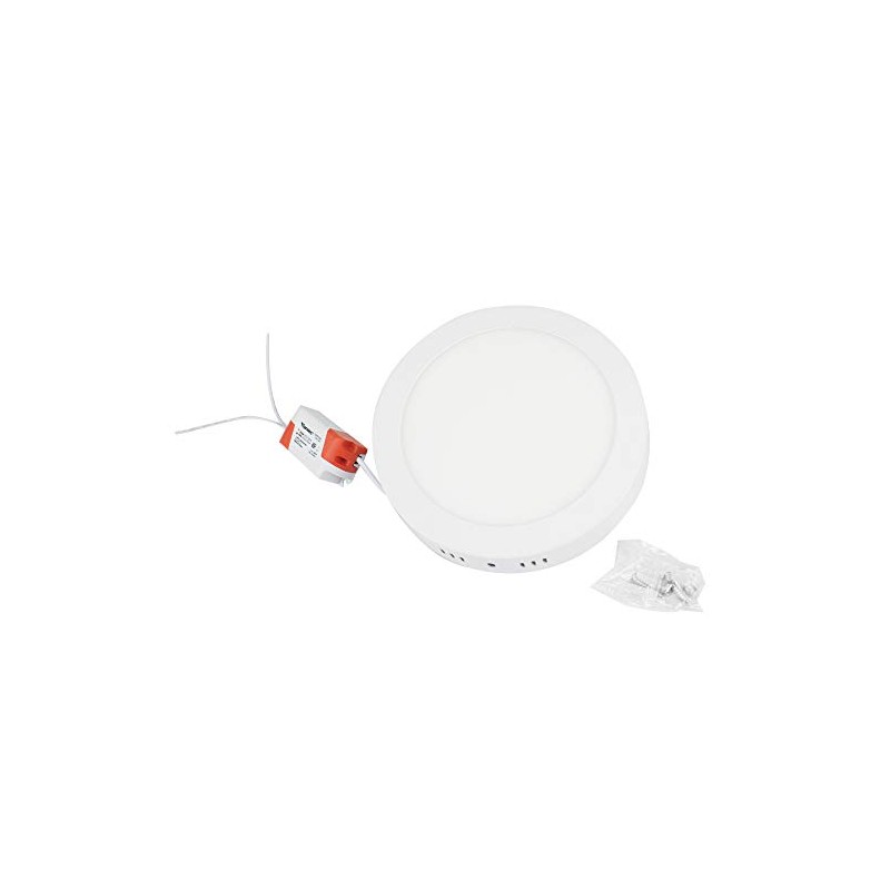 Sanelec 1290 Lámpara Circular de Sobreponer, 12 W, Luz Fría
