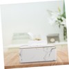 ULTECHNOVO Business Grade Marble Tissue Box Stylish Storage Box for