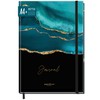 paper&you® Bullet Journal Dotted A4+ with Elastic Band [Shiny Teal]