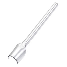 sourcing map Half-Round Shaped Leather Cutter Punch 15mm Strap End Punch Tool for Crafting Strap Belt Wallet and Bag