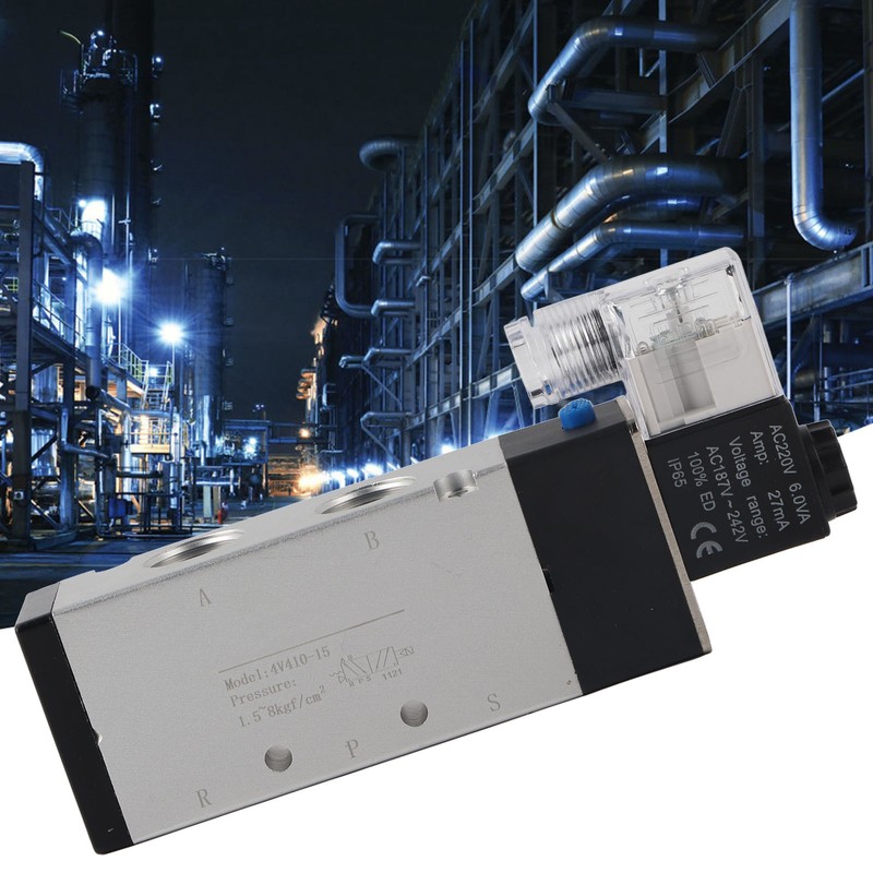 4V410-15 Outlet Type 2 Position 5 Way Solenoid Valve Mechanical