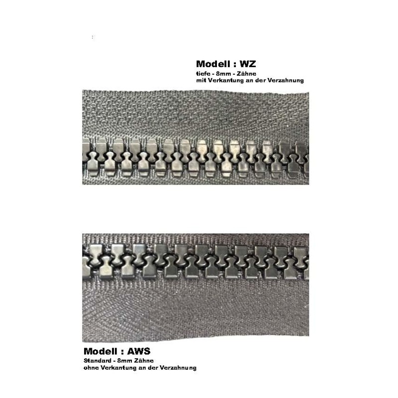 Wellensteyn Zipper Replacement Zip for 2-Way Zips, 8 V