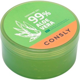 CONSLY_Aloe Vera Soothing Gel, Multifunctional Hydrating and Calming Gel with High-Content Aloe Vera Extract, Non-Sticky Formula for Smooth and Refreshed Skin