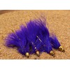 Weighted Cone Head Woolly Bugger Purple Streamer Fly w/Gold Flash