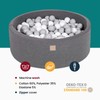 MEOWBABY Foam Ball Pit 35 x 11.5 in /200 Balls