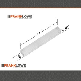 Flowe .040” x ¼” x 2” Clear Plastic Setting Blocks for Glass and Mirrors – Pack of 100 PC