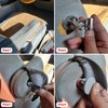 GXARTS Left and Right Leather Seat Armrest Cover Compatible with