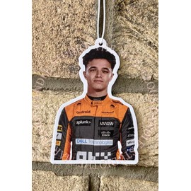 Lando Norris Inspired Car Air Freshener | Formula One Birthday Gift Ideas | Funny Novelty Gifts