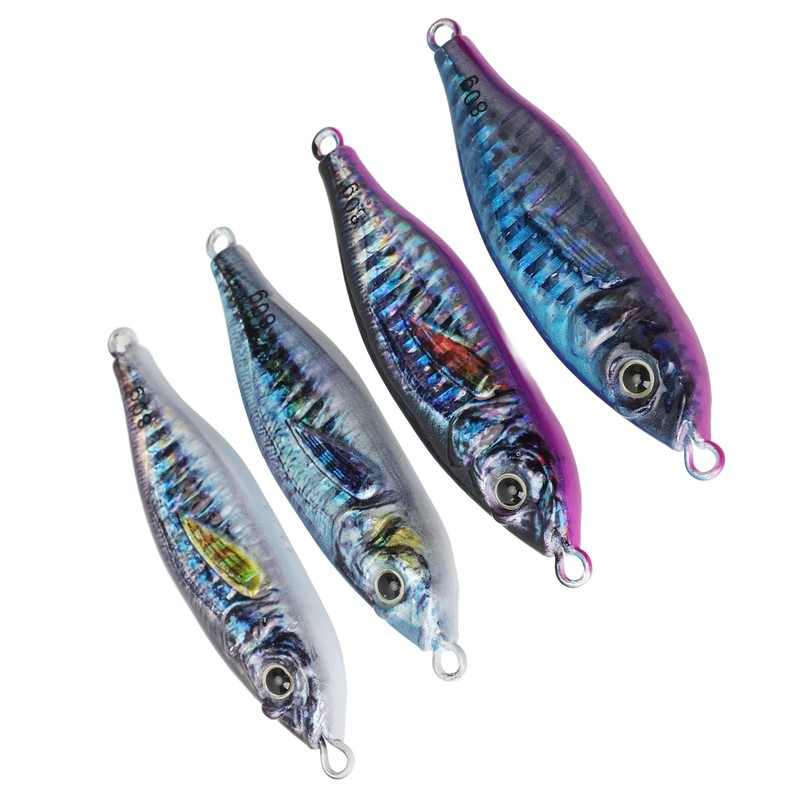 Fishing Lures 3D Spray Painting Simulated Luminous Iron Fishing Baits