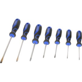 BRILLIANT TOOLS BT033007 Screwdriver Set, 7 Pieces, Slotted, PH [Powered by KS Tools]
