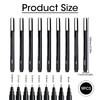 9pcs Calligraphy Pen Set for Beginners Refillable Black Brush Marker