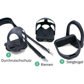 Compositi AMKA Saddle Accessory Set for Children with Stirrups, Straps and Slip Protection