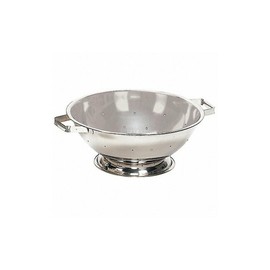 Crestware 13-Quart Stainless Steel Footed Colander, 1, Silver