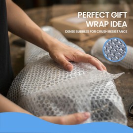 DUNBE 3/16"" Small Bubble Cushioning Wrap Padding Roll 350'x 12"" Wide Perf 12"" 350FT, dssafd33