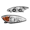 AUTOSITY Headlights Assembly Compatible with Camry 2002-2004 Chrome Housing, Clear