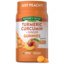 Nature's Truth Turmeric Curcumin with Ginger | 70 Vegan Gummies | Non-GMO | by Nature's Truth