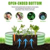 SnugNiture Galvanized Raised Garden Bed Outdoor, 2 Pcs 4x2x1ft Oval