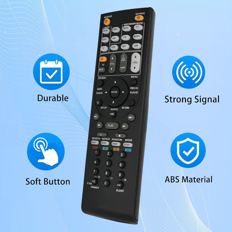 Replacement Remote Control for Onkyo RC-738M TX-ST876S RC-740M TX-SR577 TX-NR1007