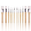12 Pieces Wooden Paint Brush Set Paint Brushes Art Paint