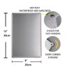 Auto Labor Rates Portrait - Wall Sign 8"x12" Metal Sign