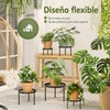 Base para Macetas de Metal 5 Piezas, Soporte para Plantas