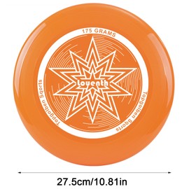 Louenth Flying Discs 175g, Sports Flying Disc, Professional Launch Disc, Flying Ring, Sport Disc for Beach, Sport Flying Discs, Outdoor Sports (Orange)