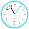 Educational Wall Clock - Silent Movement Time Teaching Clock for