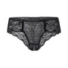 Verano Women's Briefs Open Back Lace Panties - Black ,