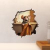 Bathroom Towel Mouse Wall Hole Decal - Wall Sticker with