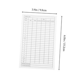 KOMBIUDA 15pcs Golf Score Tracking Scorecards for Accurate Golf Keeping Coated Compact Design