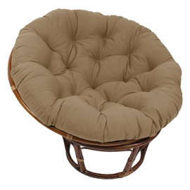 Blazing Needles Twill Papasan Cushion, 44" x 6" x 44", Toffee