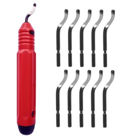 Kimlonton Deburring Bar (NB1100) Deburring Rotary Reamer, Deburring Tool, Blade Replacement Blade (BS1010), Set of 12, Chamfering Cutter for Deburring Aluminum, Iron and Plastic