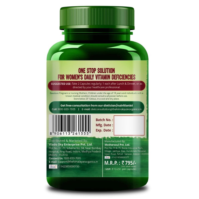 Generic Generic Whole Food Multivitamin for Women with Vitamin B1,