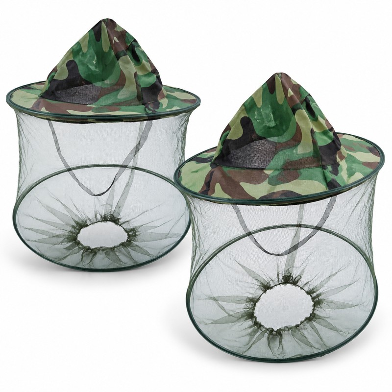 Protective Bee Hat for Beekeeping & Fishing – Insect Mesh