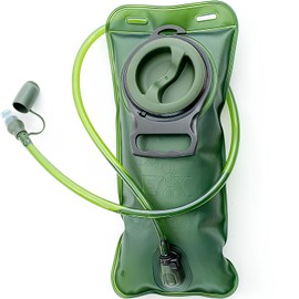 ELK 2-Liter Hydration Bladder - Premium Leakproof Water Reservoir for Hiking, Biking, Running - BPA-Free, Large Opening, Temperature Resilient - Ideal Hydration Pack Replacement (Green, 2 Liter)