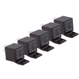 ESUPPORT DC 12V 100A 100 AMP Car Automotive Boat Truck 4 Pins SPST Alarm Relay Switch Copper 9.5mm Terminal Pack of 5