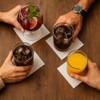 Morigami, Cocktailserviette aus Papier, 1/4-Falz, Spitze, 150 Servietten, Weiß