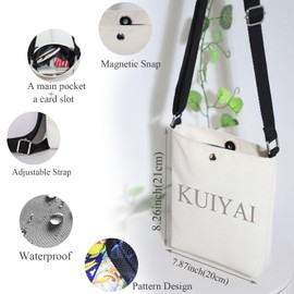 KUIYAI Scout-Geschenk, Peace Love Scout Crossbody Tasche für Pfadfinderreise, Pfadfinder-Vogel-Zeremonie Geschenk, Peacelovescoutxkuk, SMALL
