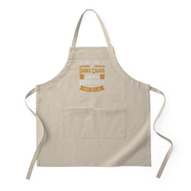 CafePress I Just Want to Smoke Cigars Cigar Smoker Kitchen Apron with Pockets, Grilling Apron, Baking Apron