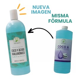 Productos Mart Mexico Tónico Facial Coco Con Ácido Hialurónico (1 Litro)