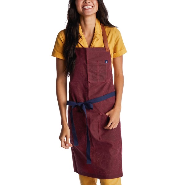 hedley & bennett Waxman Apron - 100% Cotton, Water Resistant,