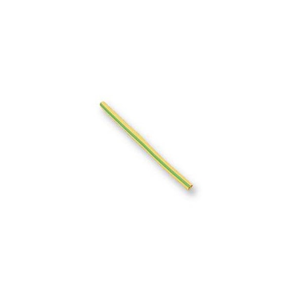 Cable-Core Heat Shrink Tubing 2:1 Ratio GREEN / YELLOW 6.4mm