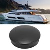 Akozon Lenkrad-Mittelkappe, 2,75 Zoll PC-Boot-Lenkrad-Mittelkappe Schwarz Marine-Lenkrad-Mittelabdeckung für Yacht Marine