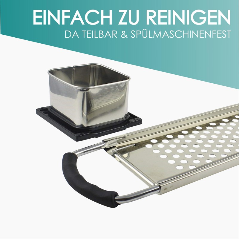 Cookery - Spaetzle slicer made of stainless steel (dishwasher safe).