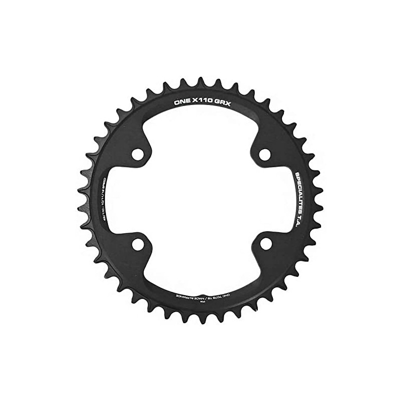 Spécialités TA 110pcd One 4 Arm GRX Chainring, 38t, Black