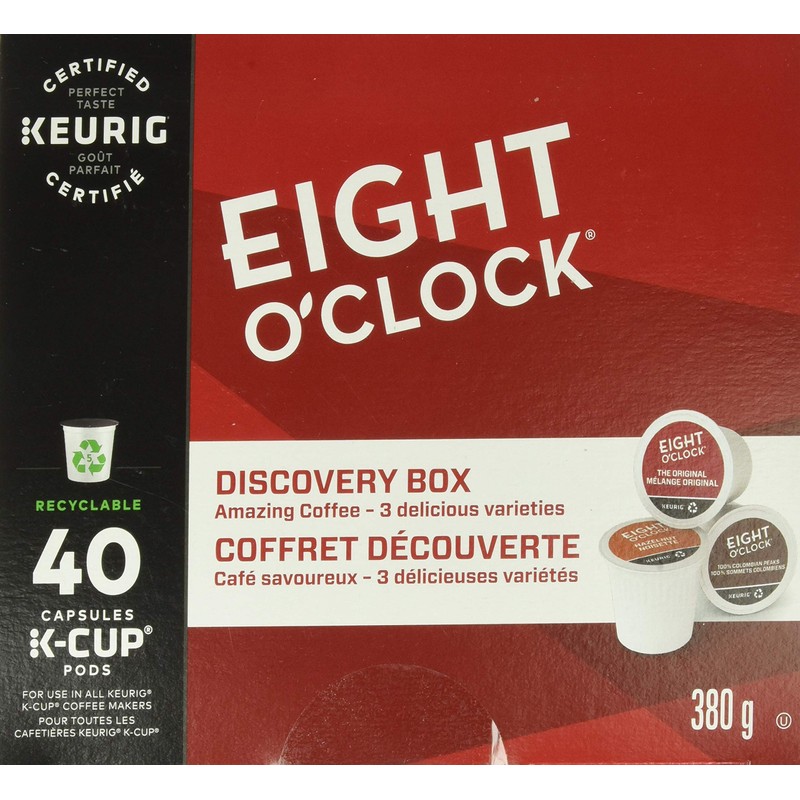 Eight O'Clock Discovery Box K-Cup Coffee Pods, 40 Count For